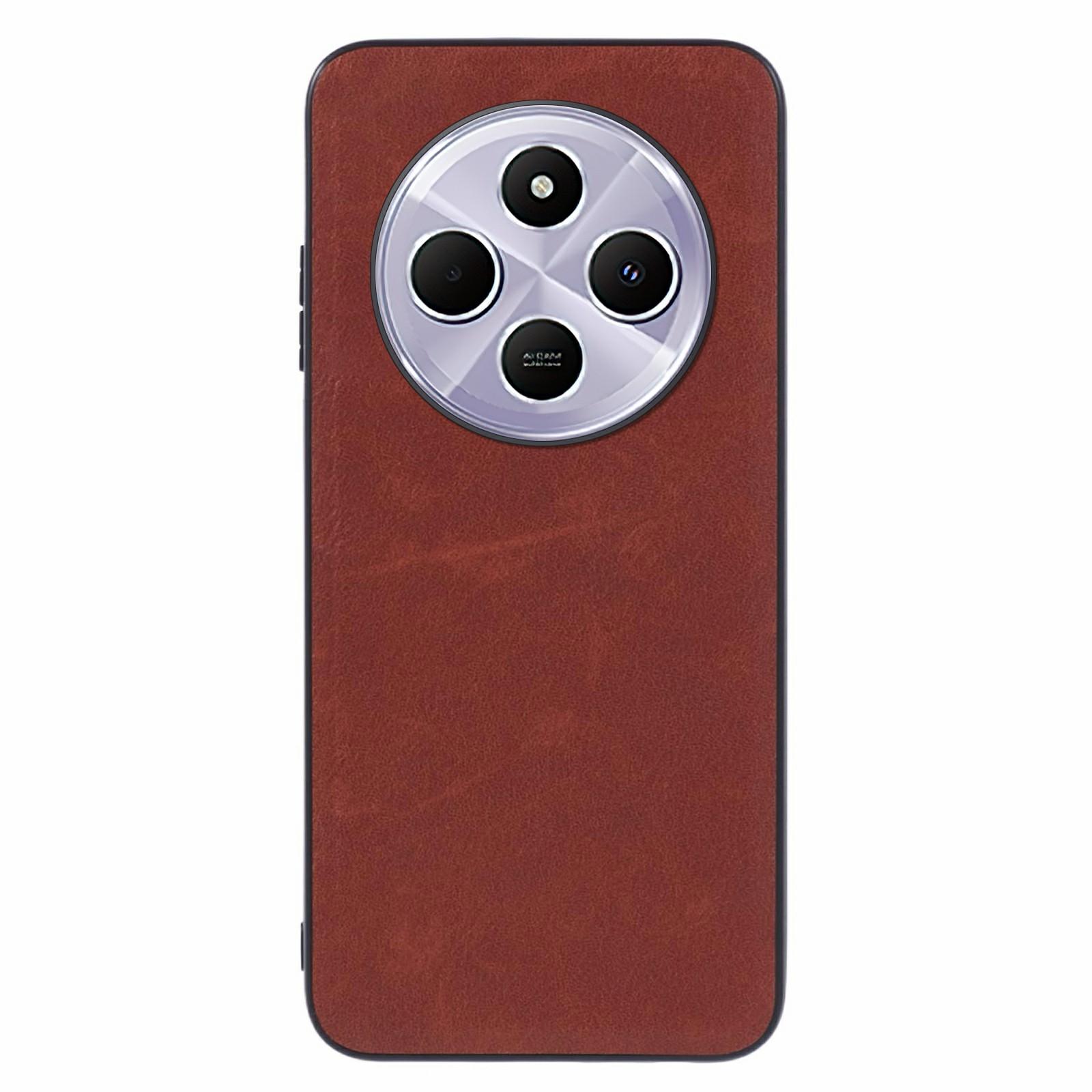 

Чехол для Xiaomi Poco C75 4G/Redmi 14R 5G/14C 4G, Ретро, с покрытием из кожи, ПК+ТПУ, Чехол для телефона E