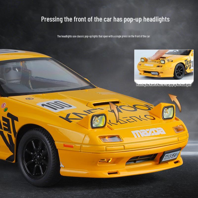 

Mazda RX7 FC Livery Alloy Car Model with Sound & Light Features