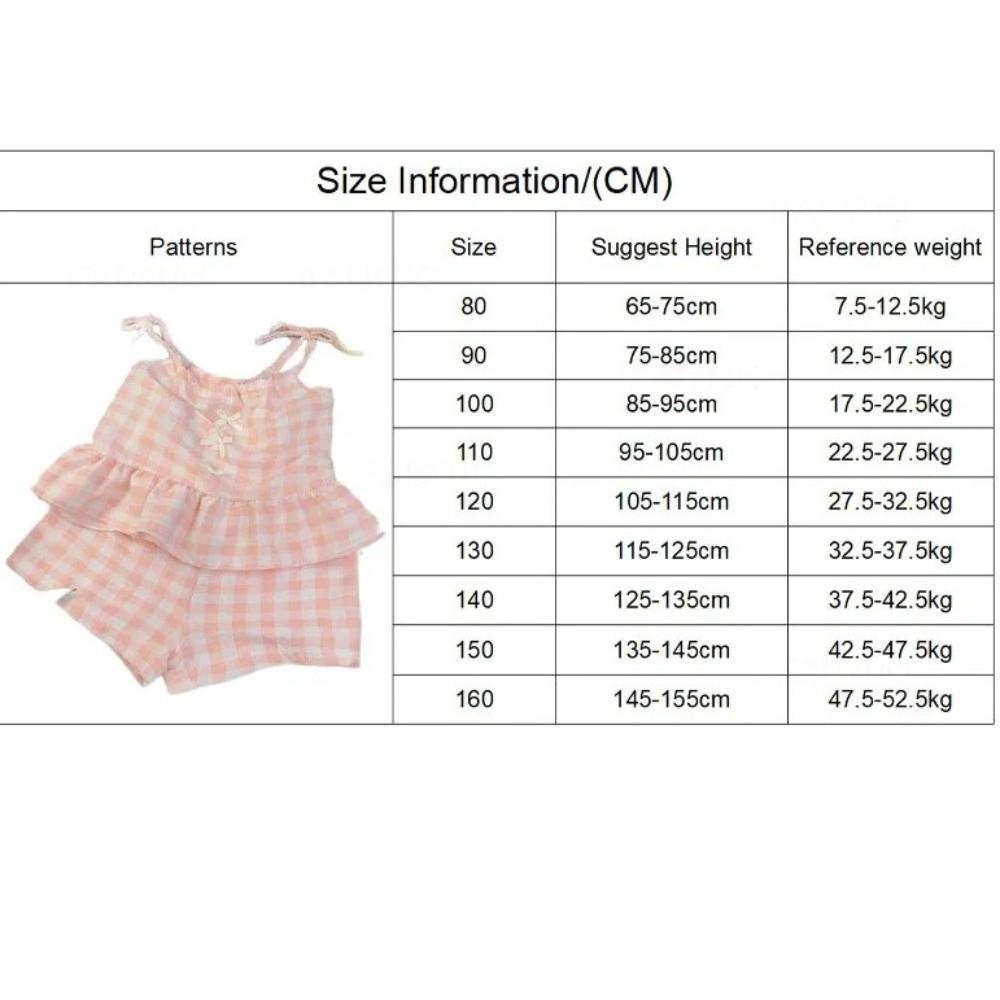 Thin Girls Kids Sling Shorts Set Bow Waistcoat Skirts Fashion Vest Skirt Summer