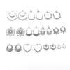 10Pcs Antique Sliver Fan-shaped Chandelier Charm Accessories For Jewelry Making DIY Handmade Craft