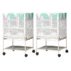 Cage Urine Guard for Small Animal Cages Bird Cage Splash Proof Net Cover Antisplashing Barrier Net for Birdcage 2PCS