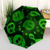 1pc Ghostly Faces Automatic Open/close, All-Season Portable Folding Umbrella, Travel, Everyday, Formal Events080