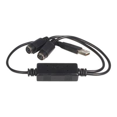 Tastatur-/Maus-Adapter - STARTECH - USBPS2PC - USB auf PS2 - Plug-and-Play - Schwarz