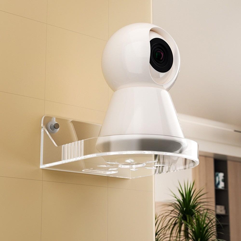 Universal Monitoring Stand  Floating Wall Shelf  No Drilling Shelves Holder Clear Monitoring Bracket