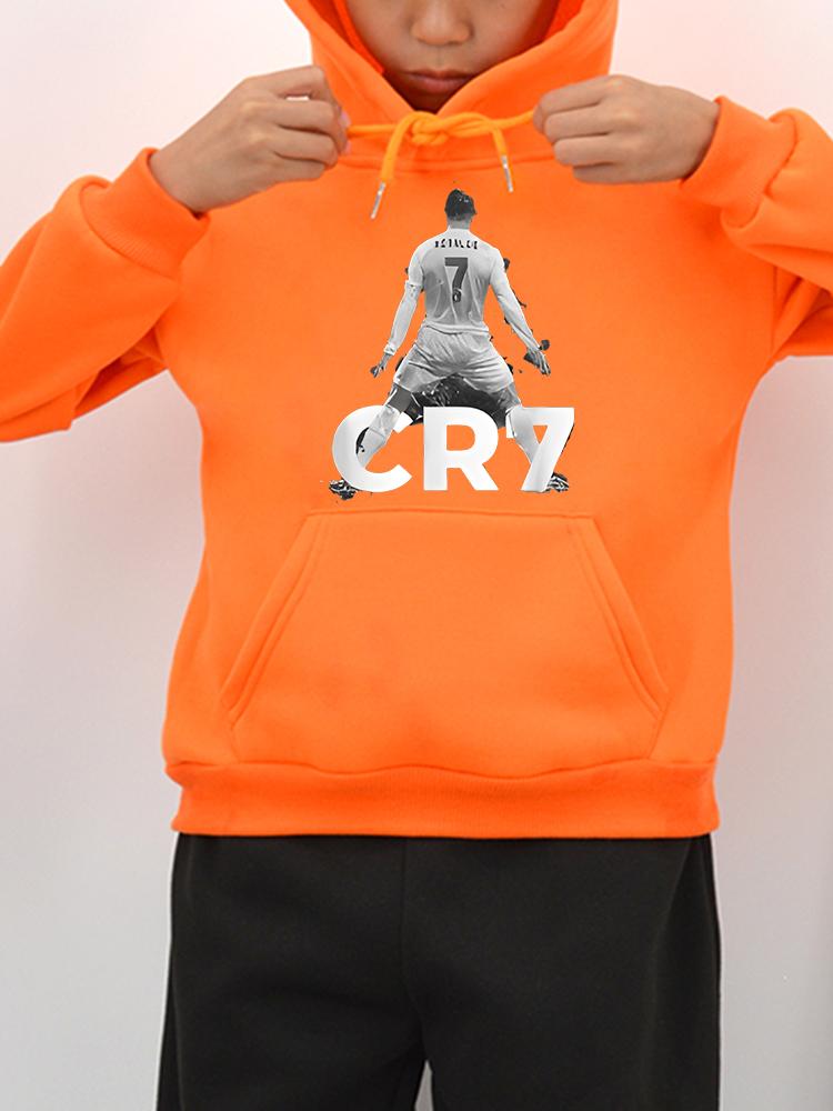Football fan CR7 Autumn Hoodies Fleece Sweatshirt boy clothes y2k sudadera Casual anime hoodie Jacket pullover kids clothes girl