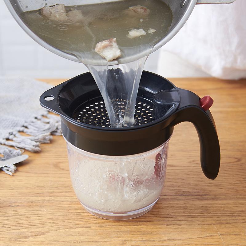 Oil-Soup Separator: Large-Capacity Kitchen Filter for Clear, Healthy Soup