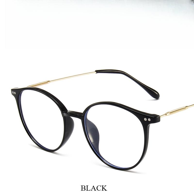 Neutral Retro Trendy Glasses Men And Women Round Anti Blue Glasses Frame Optical Lenses Arrival  Computer Reading Eyeglasses