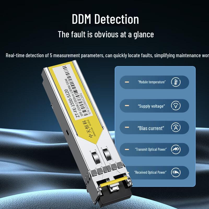 Zhongtianhengke SFP 100Mbps/155Mbps Optical Transceivers