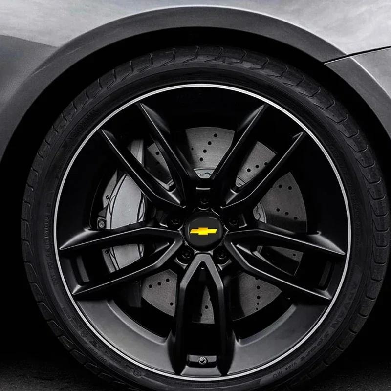 56mm Car Wheel Center Hub Cap Badge Decoration Stickers Auto Accessories For Chevrolet Colorado Cruze Spark Captiva Malibu Aveo