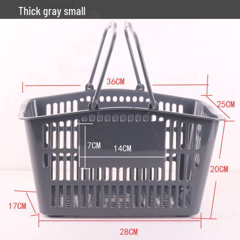 Sturdy Handheld Shopping Basket for Supermarkets and Convenience Stores