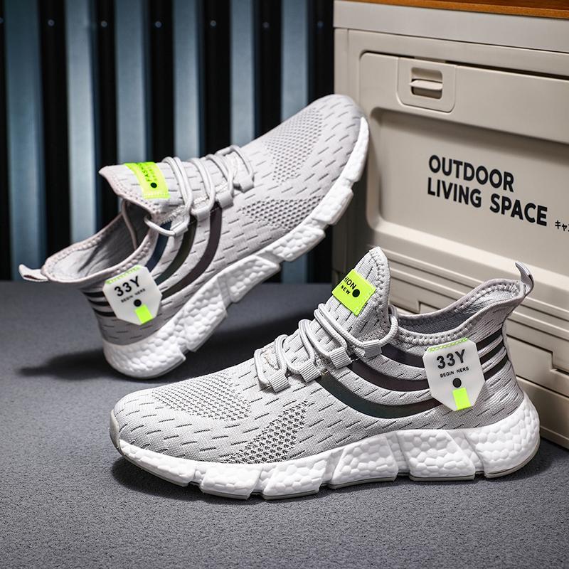 New Mesh Casual Sports Shoes Men's and Women's Running Shoes Large Size Breathable Couple Shoes 36-46 Size