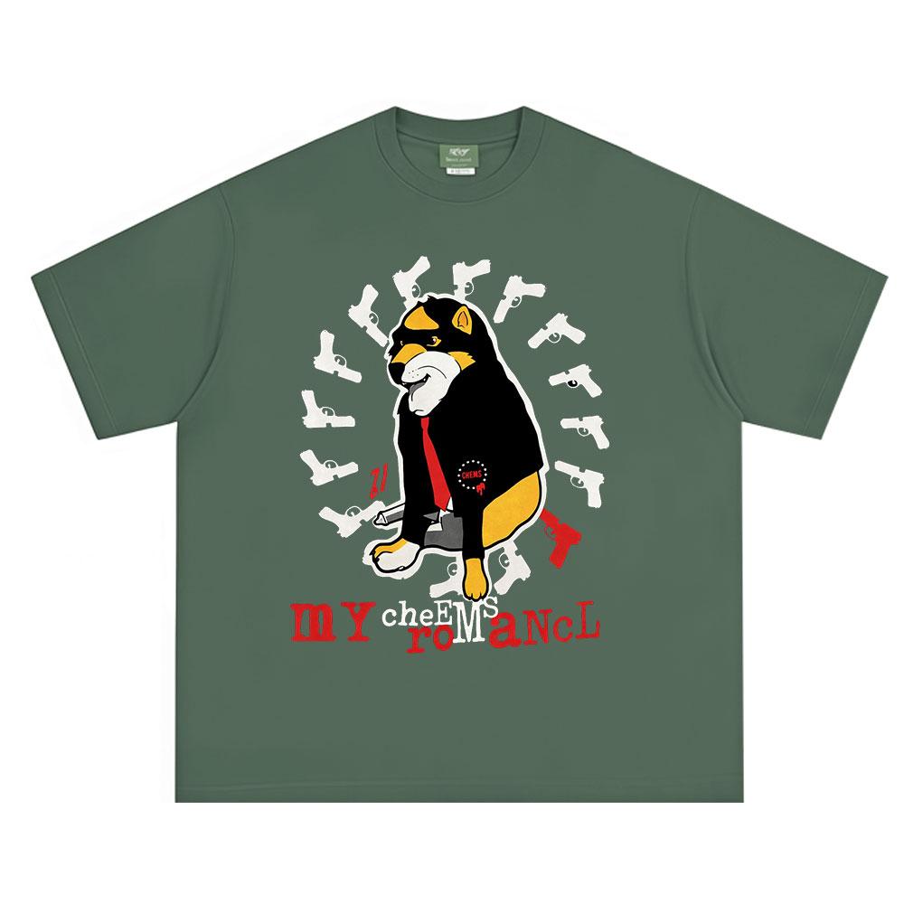 

The Black Parade Funny Cartoon Dog Tshirts Rock Band My Chemical RoUnisexce Tshirt Unisexs Women Clothing Cotton Oversized T Shirt 4XL