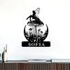Custom Fairy Mushroom Garden Address Sign Metal Plate Outdoor Decor