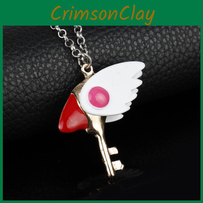 Sakura Cardcaptor Adorable Necklace Alloy Electroplated Unisex For Gift Wedding