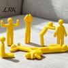Artikulierte Actionfiguren 8 Stück Meccha Chamäleon Figuren, 3D Gedruckte Miniatur Heimdeko Artikel Figuren, DIY Leeres Graffiti Malspielzeug,