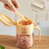 Glass Sealed Seasoning Jar Leak-proof Condiment Storage Container Spice Tank  Restaurant