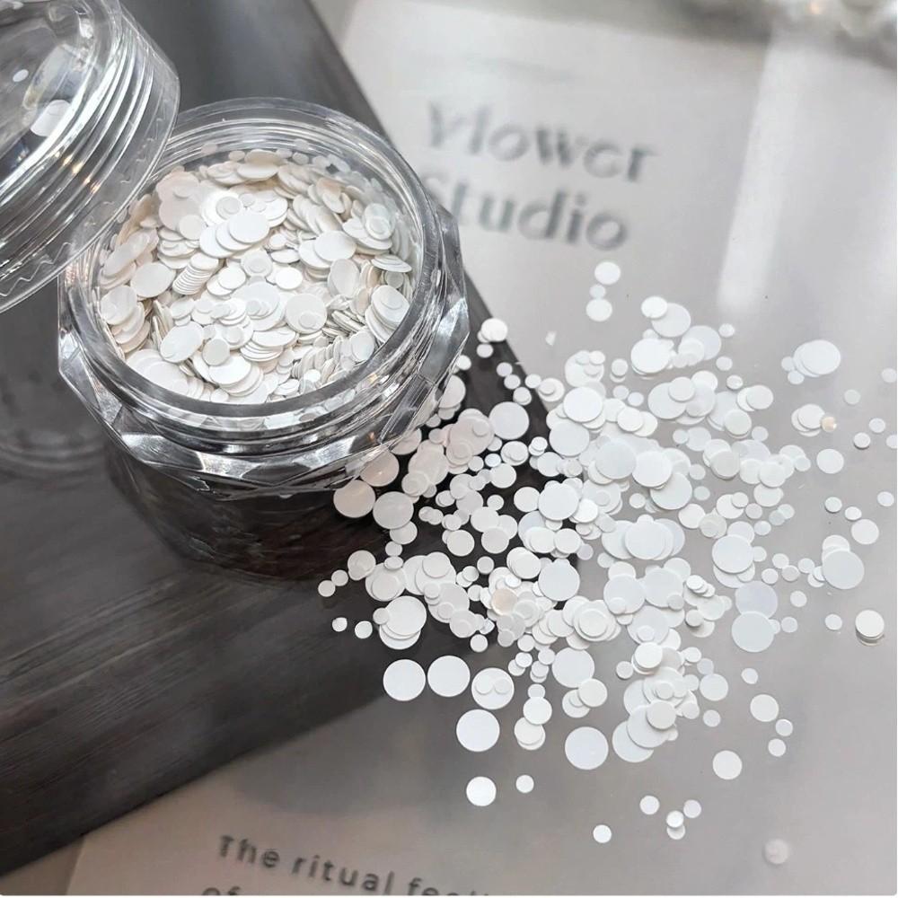 Decorazioni Mini Rotonde a Pois Glitterate per Unghie Fai da Te Patchwork Rotondo con Paillettes Decorazioni per Unghie Uso Professionale