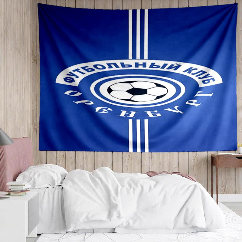 Soccer Club Emblem Design Printed Printed Tapestry, for Bedroom,Livingroom, Dormitory, Large Wall Decor, Fabric Decor Fan Birthday Gifts