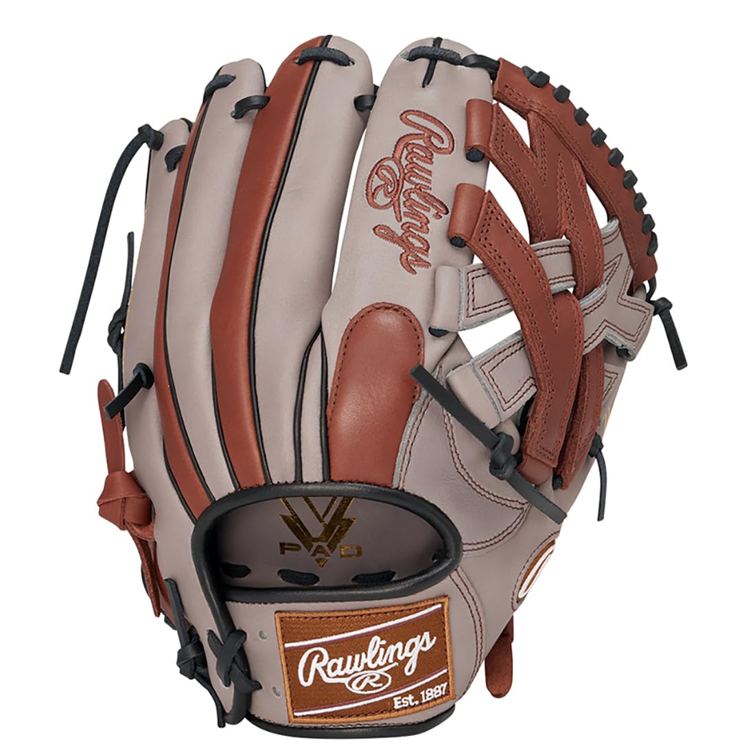 

Rawlings Hyper Tech Color Sync Baseball Glove GR6HTCN65 All-Round Use Softball 11.75 Inches Gray Brown Right-Hand Throw