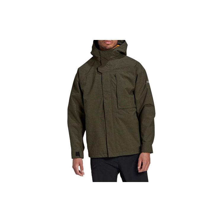 adidas Terrex Outdoor Stay Warm 3-In-1 Hooded Jacket Green GE9895 XXL