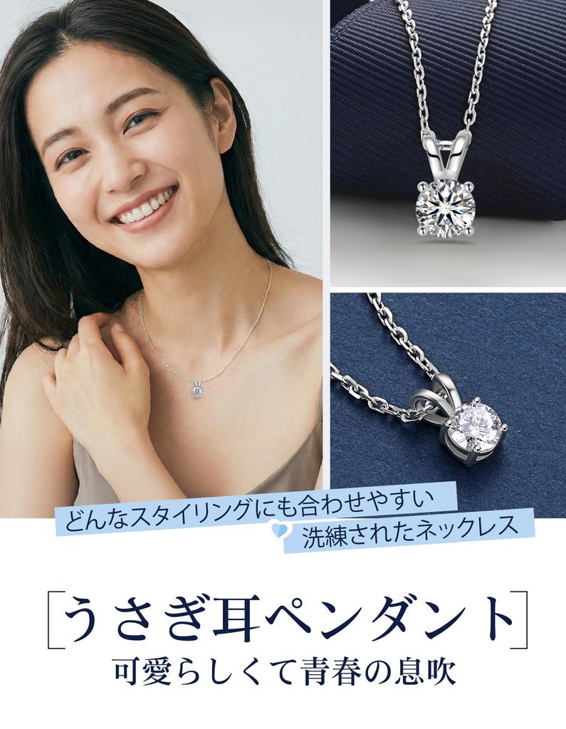 MomentWish Moissanite Necklace for Women, Single Pendant, Platinum Necklace, 925 Sterling Silver, Hypoallergenic, Gift Box Included (1ct)