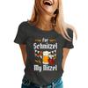 Oktoberfest Letter Print T-Shirt for Men Women, Casual Short Sleeve Tee