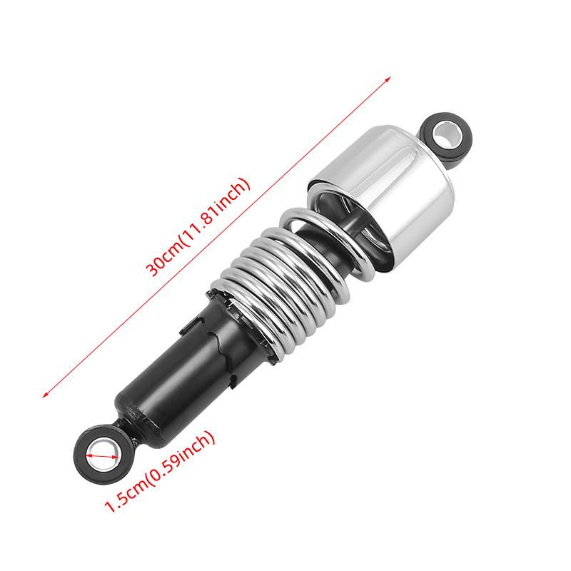 Motorcycle Rear Shock Absorbers 10.5" 267mm Adjustable Suspension Shocks Spring For Harley Sportster Touring