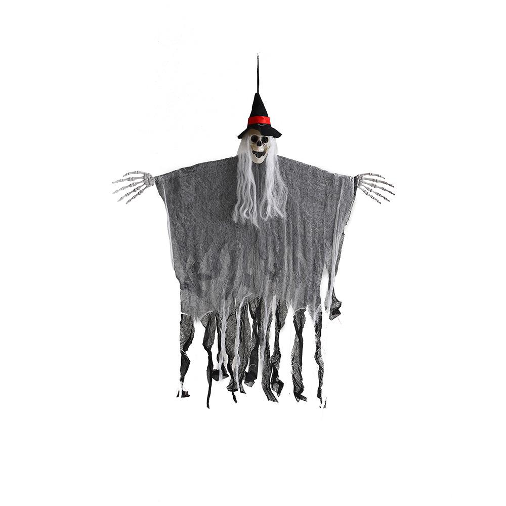 Geräuschaktivierte leuchtende Skelett-Geist Halloween-Dekoration Requisite