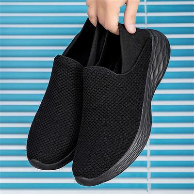 Moda Tamanhos Extra Grandes Redondo Pé Sapatos de Exterior Planos Mocassins Tênis Masculinos Cinza Botas Masculinas Esportes Chassure Clássico