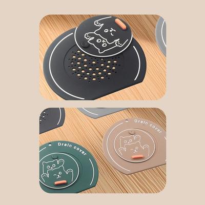 Insect-proof Floor Drain Cover Anti-Odor Reusable Silicone Drain Cover Thickened Drain Stopper Sewer Pipe Cover Universal