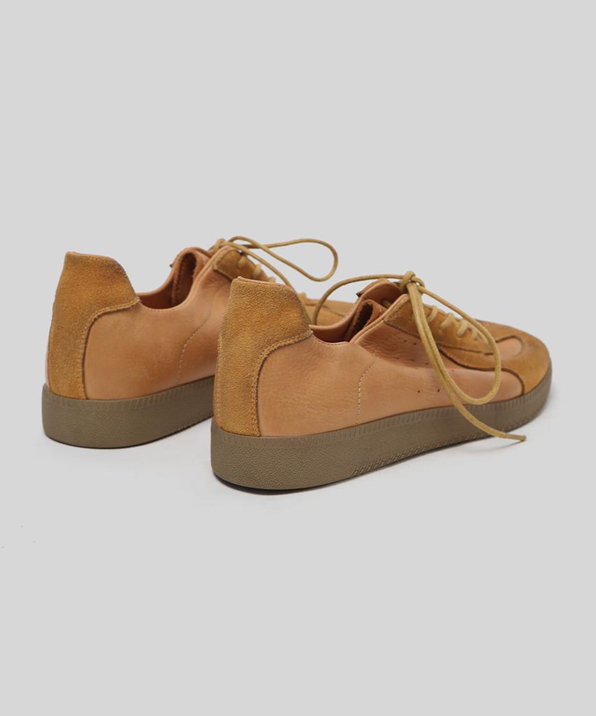Wetheroad Wtrd3121 Ader Horse Leather German Army Sneakers Washed Camel