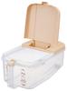Skater Refrigerator Rice Horizontal with Measuring Cup and Made In Miffy Dispenser, Type, Casters, Japan, 2.5kg, Design, RBI2-A