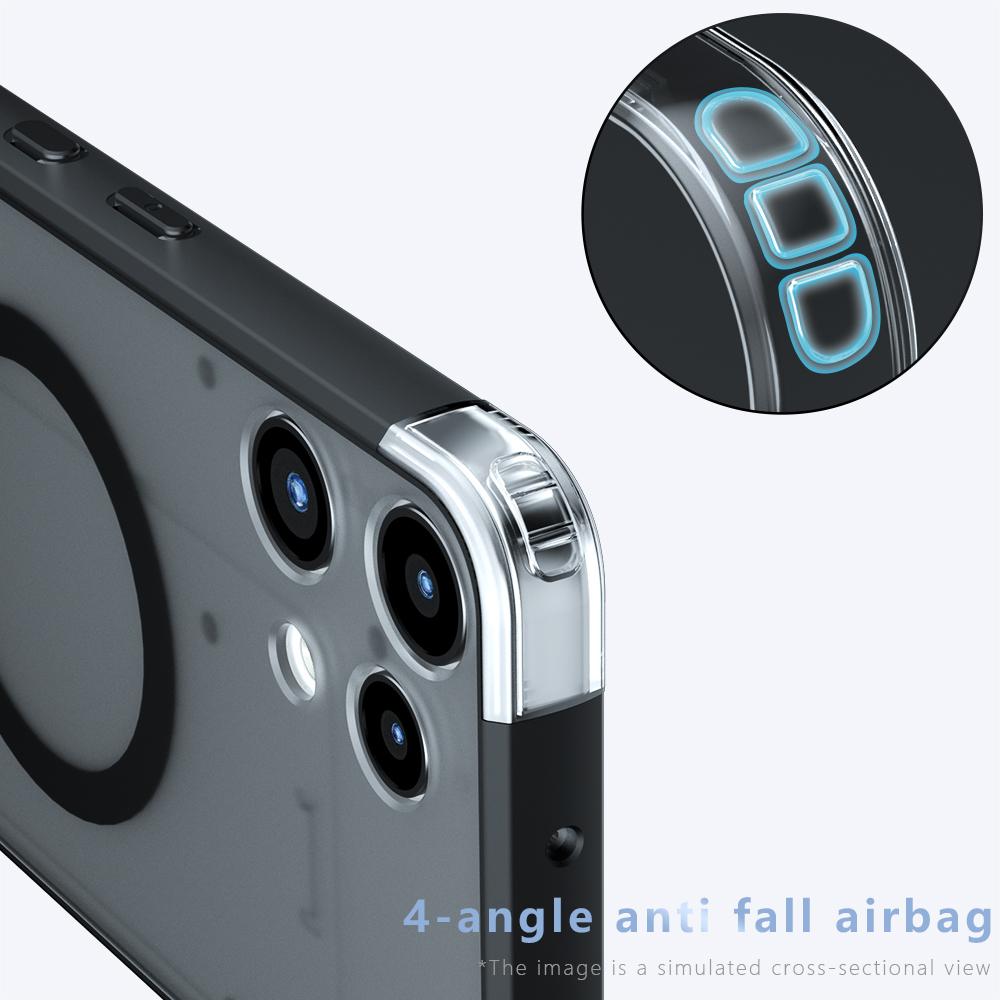 Shockproof Case For Nothing Phone 3A Lite Pro Magnetic Wireless Charging Soft TPU Frame Translucent Matte Plastic Cover Fundas