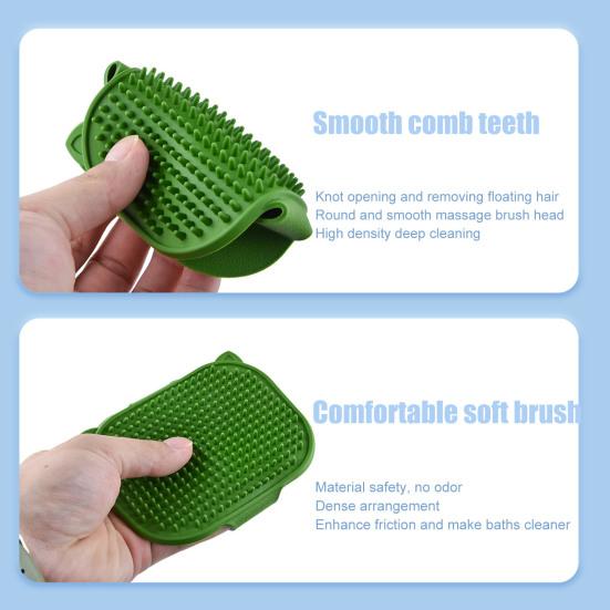 Cat Self Groomer for Table Leg Adjustable Corner Cat Face Itch Scratching Brush Silicone Self Massage Comb for Indoor Long And Short Haired Cats