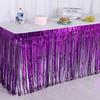 Colorful Table Skirt Tablecloths  For Party Birthday Gatherings Holiday Wedding Decorations