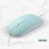Dual-Mode Ultra-Thin Rechargeable Bluetooth Silent Mouse with Luminous Feature for Office and Tablet Use