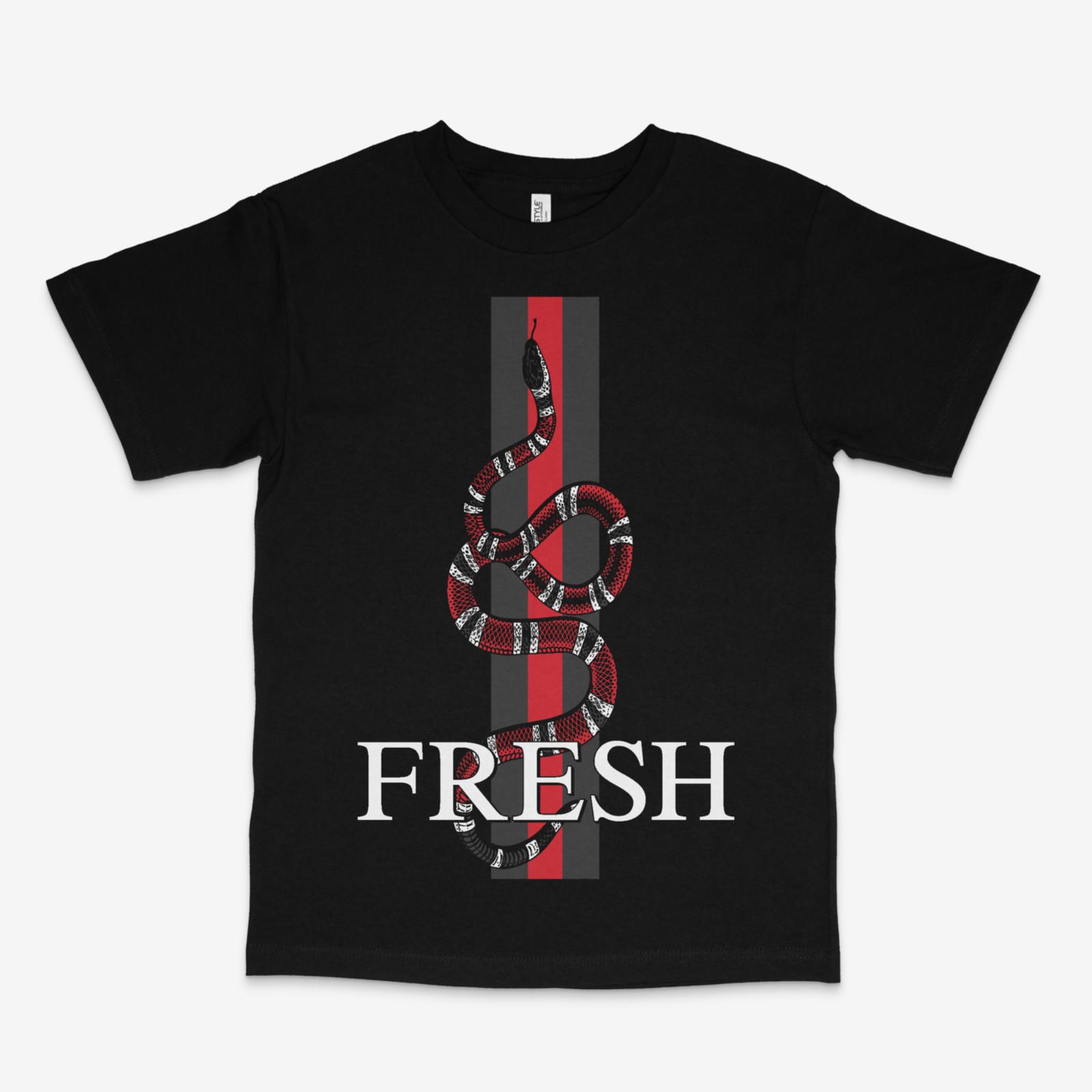 Fresh Stripes Black Tee S разноцветный