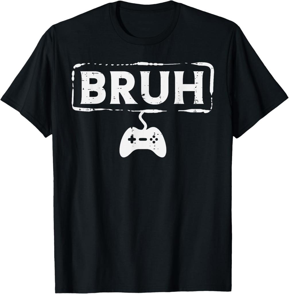 Gamer Bruh Video Game Funny Gaming Teen Men Boys Kids Youth T-Shirt Unisex Summer Streetwear Tops Customizable Ropa Hombre