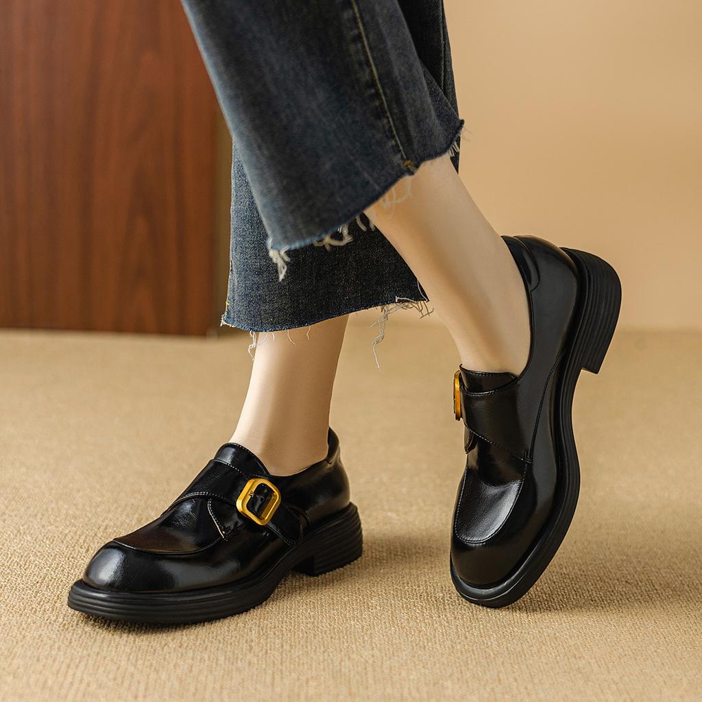 Spring Thick-soled Loafer Shoes for Women