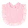 Ruffled Pure Cotton Baby Bibs with Lace Trim
