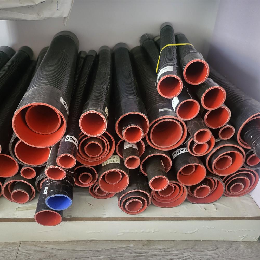 High Quality 600mm Black Intake Pipe Radiator Pipe Silicone Hose With 2 Clamp ID30-100mm Cooling Hose High Temperature Pressure