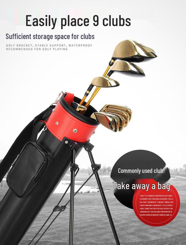 PGM Golf Stand Bag - Unisex, 6 Colors, Holds 9 Clubs