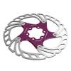 16cm Bicycle Floating Disc Brake Rotor with 6 Bolts Disc Brake Pad Rotors for Mountain Road Bike Repair Parts Purple