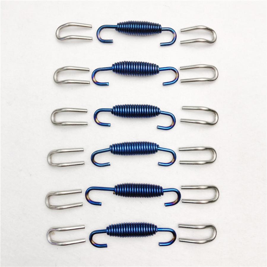18pcs Stainless Steel Spring Hook Scooter Motorcycle Exhaust Pipe Muffler Springs Hooks Motorcycle Scooter Accessories