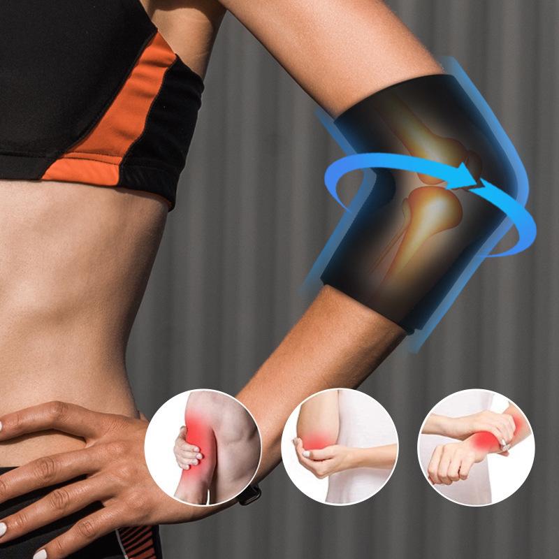 Dual-Use Gel Ice Pack Elbow and Knee Support - High Elasticity, Pressure Relief, Shock Absorption, Hot/Cold Therapy Gear.