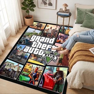 Gta V Cover Living Room Non-Slip Area Rug Soft Carpet for Bedroom Game Playroom Sofa Office Home Decor Doormat Christmas Gift C9211637