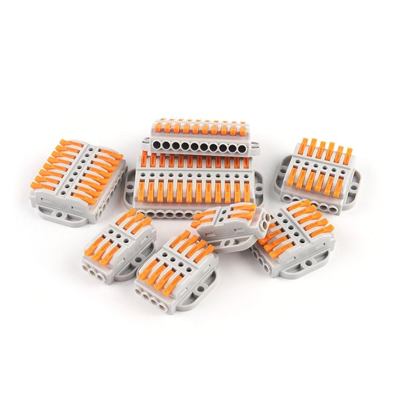 Cable Connector Orange Mini Quick Connector Universal Compact Cable Connector Household Wire Terminal Connector