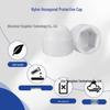 50pcs White Nylon Hex Socket Dust Protection Caps for M4-M12 Bolts