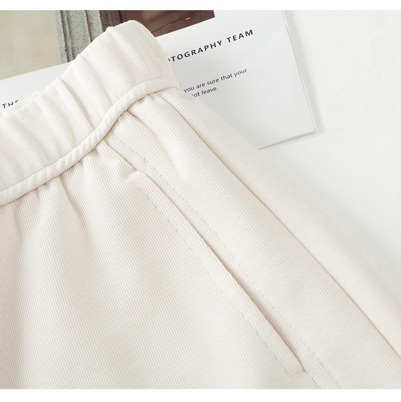 Trendy Women's High-Waisted Wide-Leg Pants for Spring and Autumn 2025 - Slimming Casual Straight-Leg Style