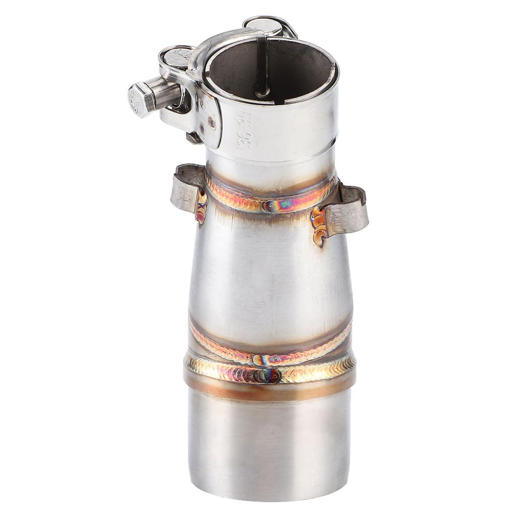 Motorcycle Slip On Exhaust Middle Link Pipe Adapter Connector for Z250 Ninja 250 13‑16